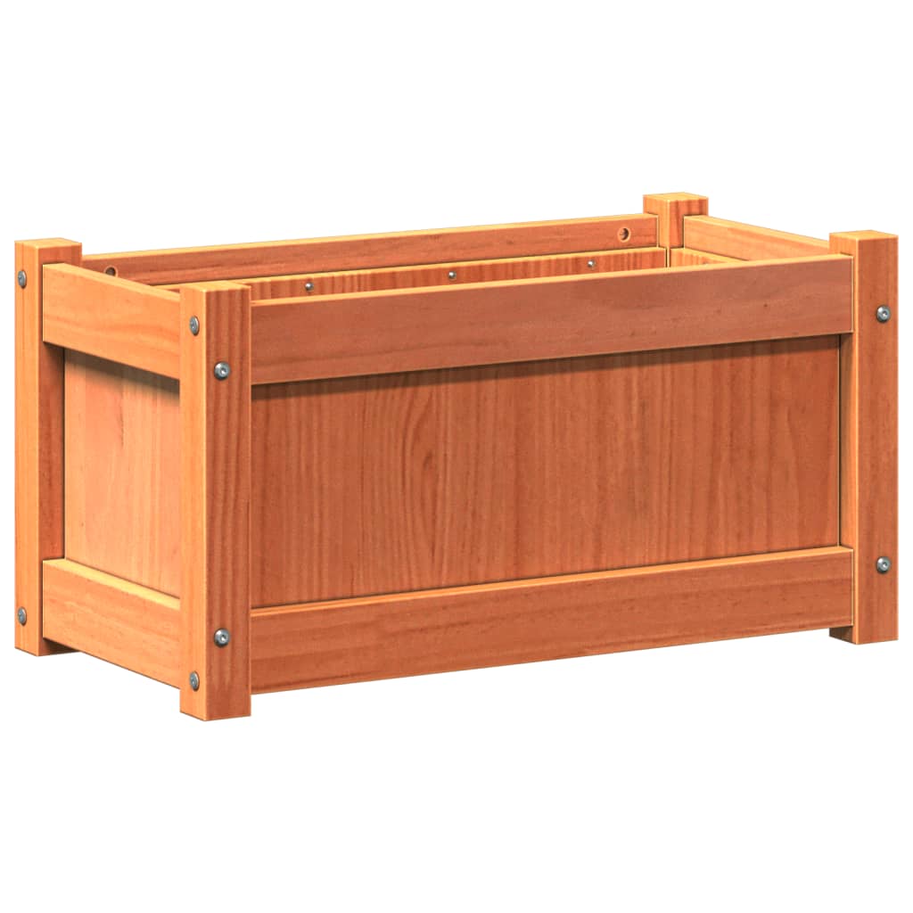 Vrtna sadilica voštano smeđe boje 60 x 31 x 31 cm od borovine