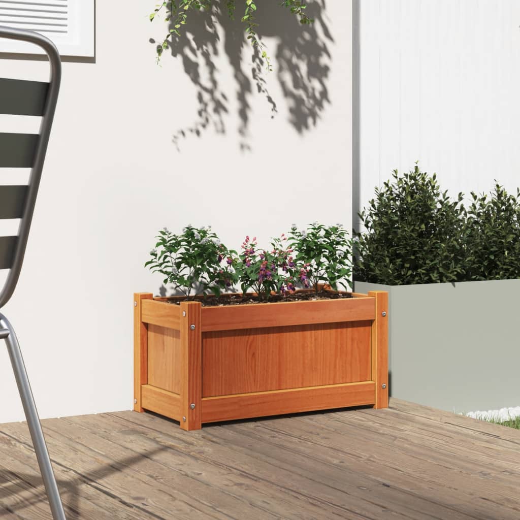 Vrtna sadilica voštano smeđe boje 60 x 31 x 31 cm od borovine