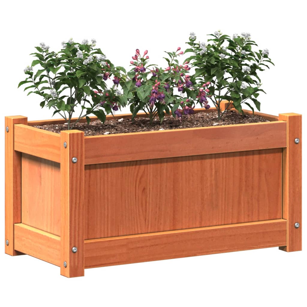 Vrtna sadilica voštano smeđe boje 60 x 31 x 31 cm od borovine