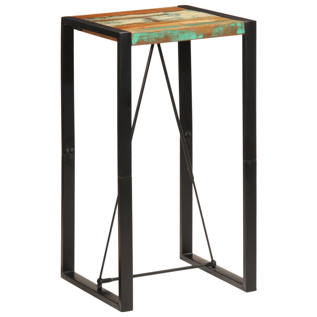 Barski stol 60 x 55 x 110 cm od masivnog obnovljenog drva