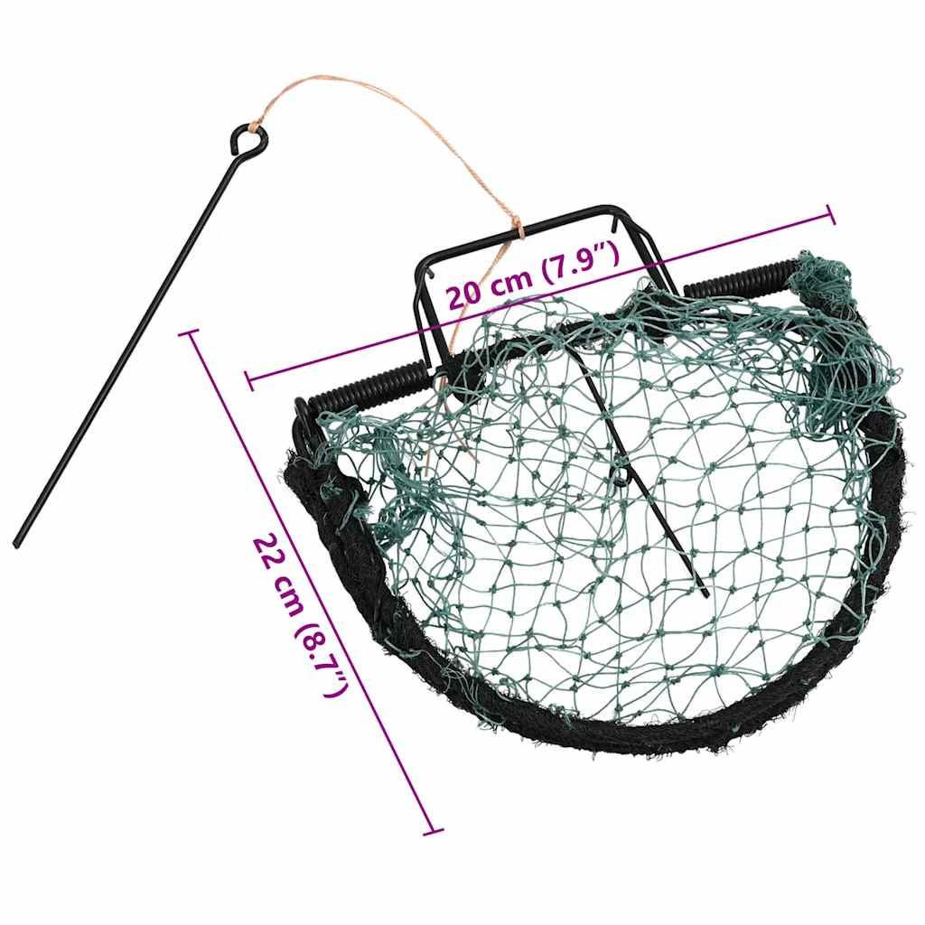 Zamka za ptice zelena 20 cm čelična