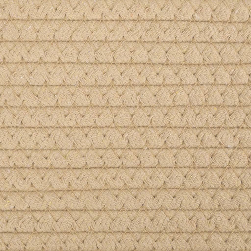 Košara za rublje sivo-bijela Ø 60 x 36 cm pamučna