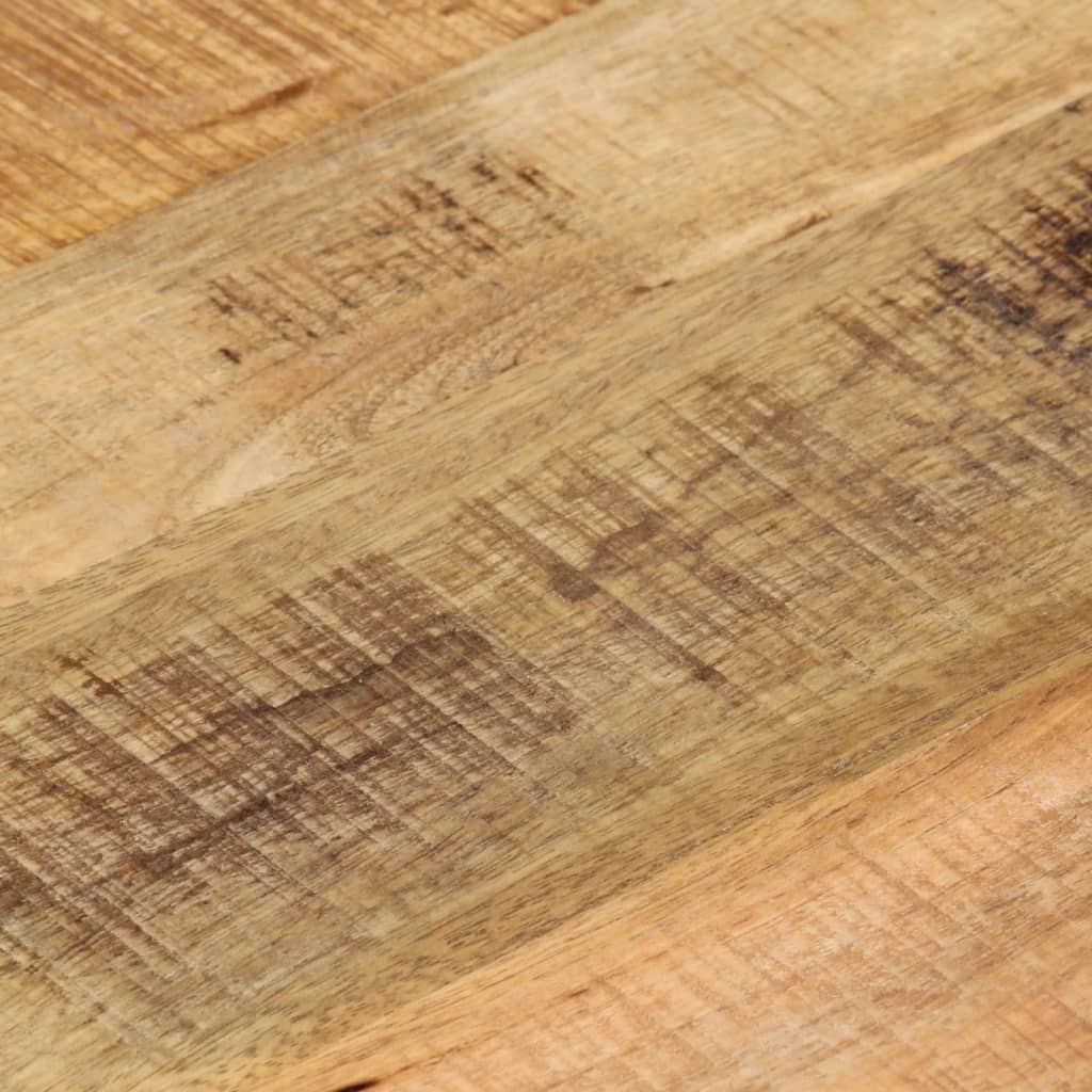 Stolna ploča Ø 40x1,5 cm okrugla od masivnog grubog drva manga