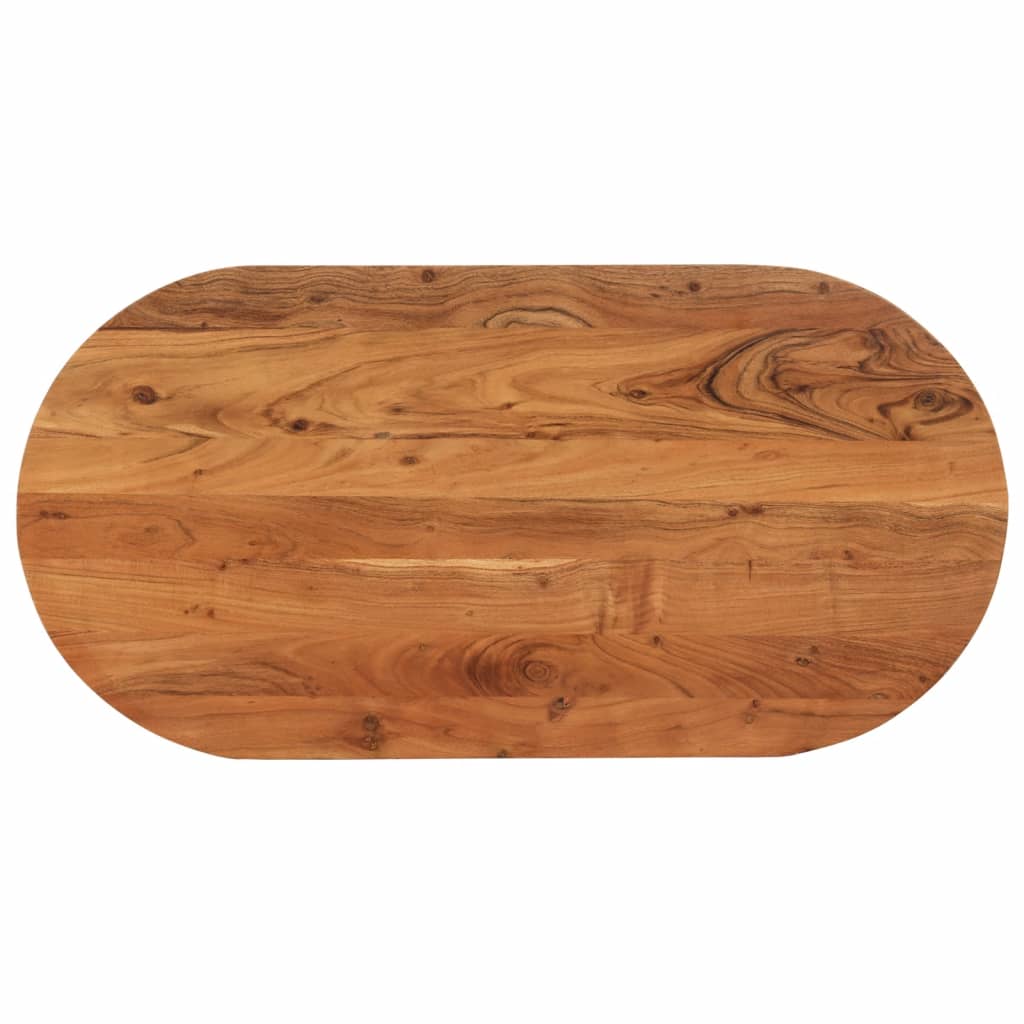 Stolna ploča 80 x 40 x 2,5 cm ovalna od masivnog drva bagrema