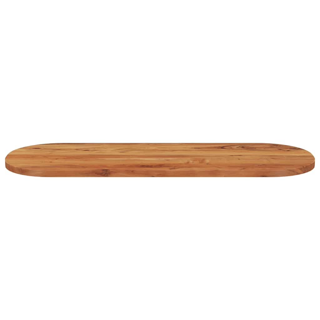 Stolna ploča 140x50x2,5 cm ovalna od masivnog drva bagrema