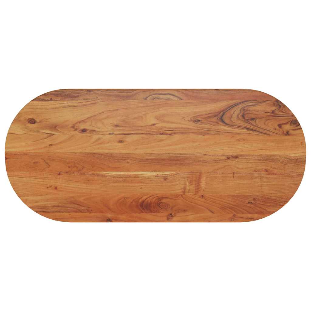 Stolna ploča 90x40x3,8 cm ovalna od masivnog drva bagrema
