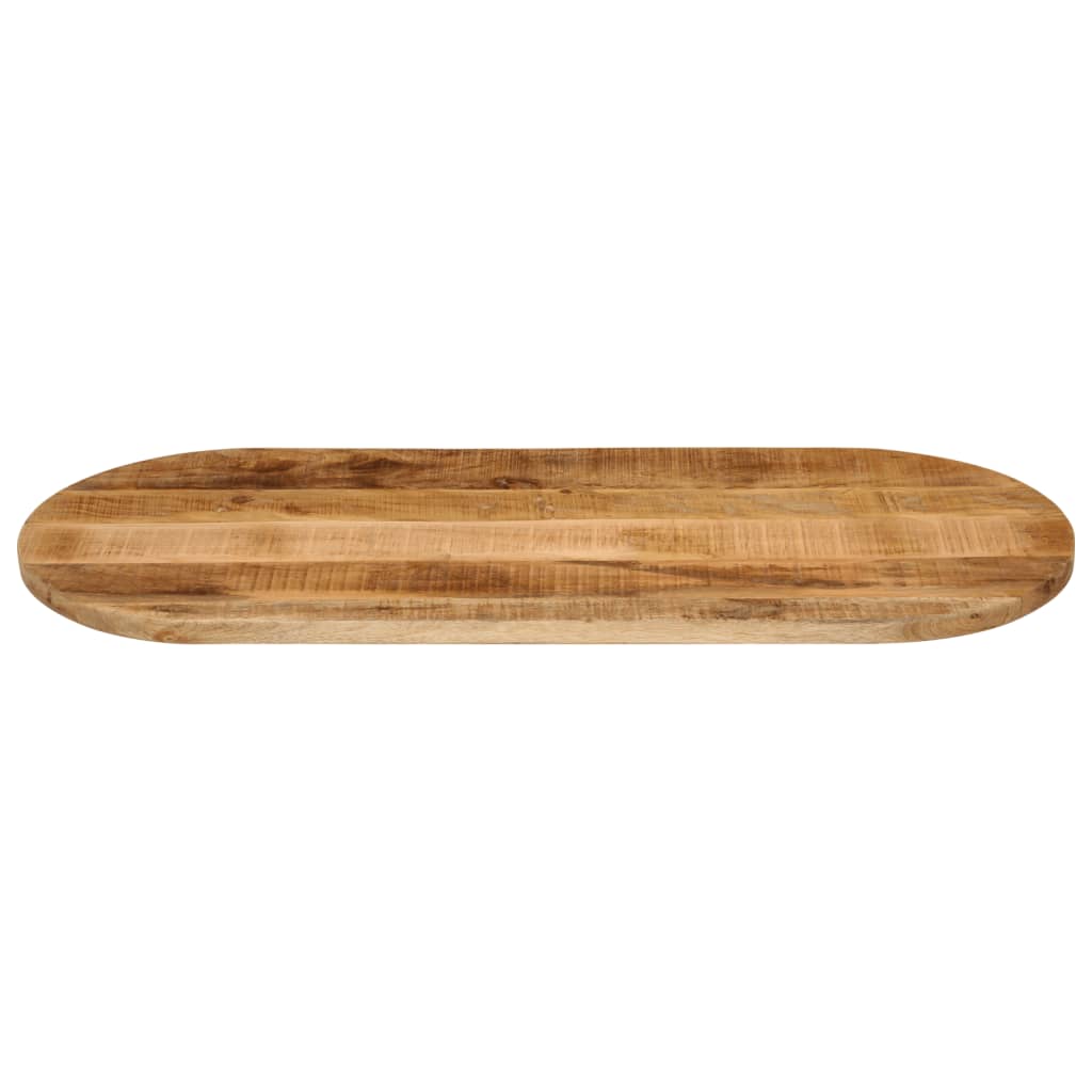 Stolna ploča 100x40x2,5 cm ovalna od masivnog grubog drva manga
