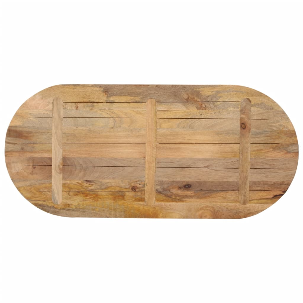 Stolna ploča 90x40x2,5 cm ovalna od masivnog drva manga