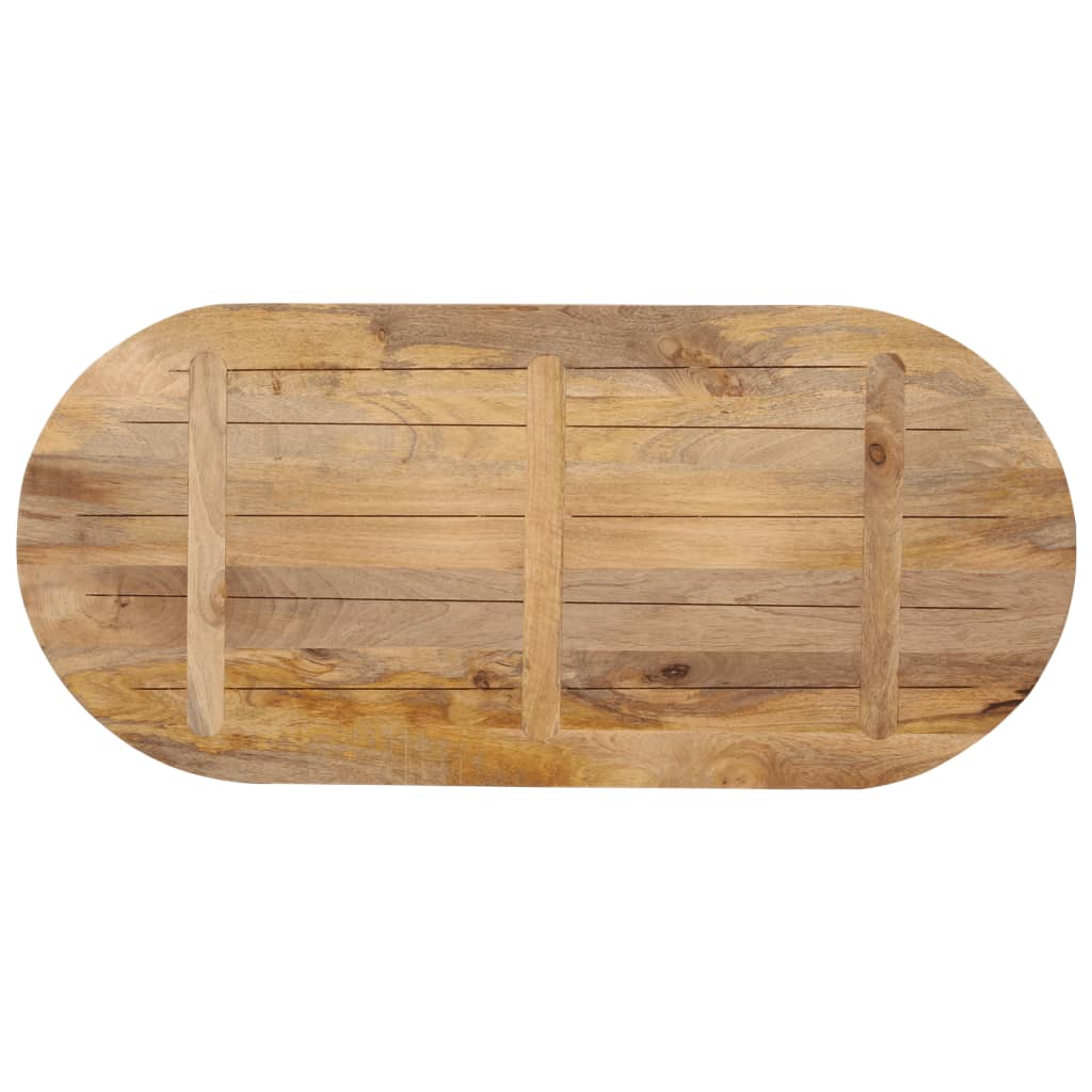 Stolna ploča 100 x 40 x 2,5 cm ovalna od masivnog drva manga