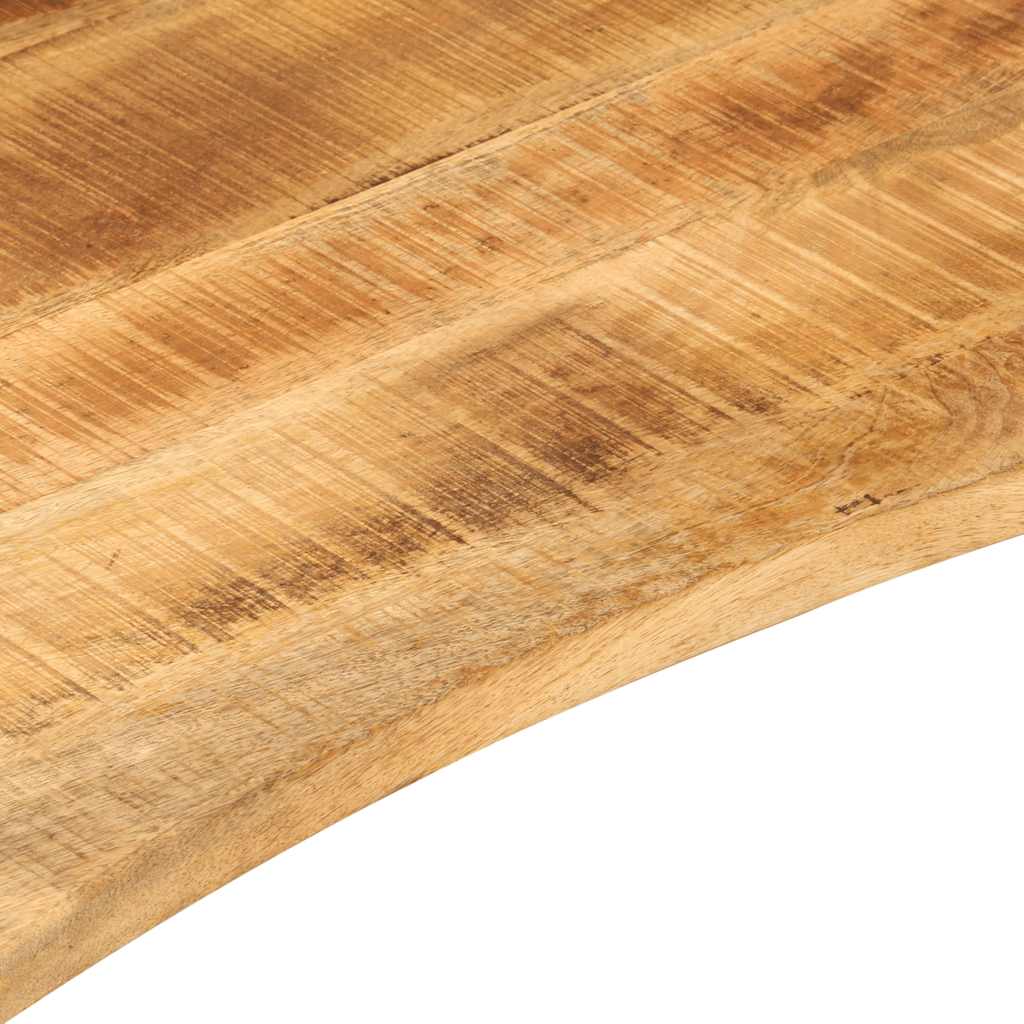 Ploča za radni stol zaobljena 80x50x2,5 cm od drva manga