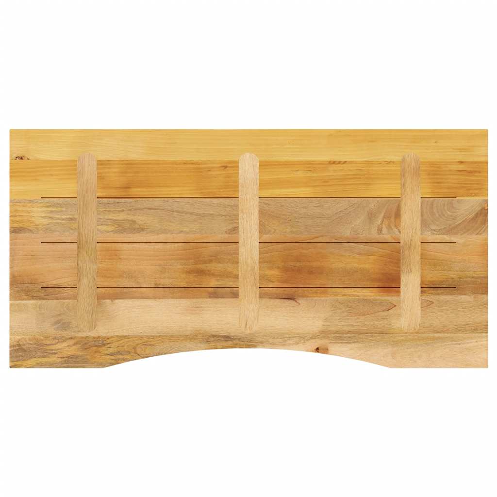 Ploča za radni stol zaobljena 120x50x2,5 cm od drva manga