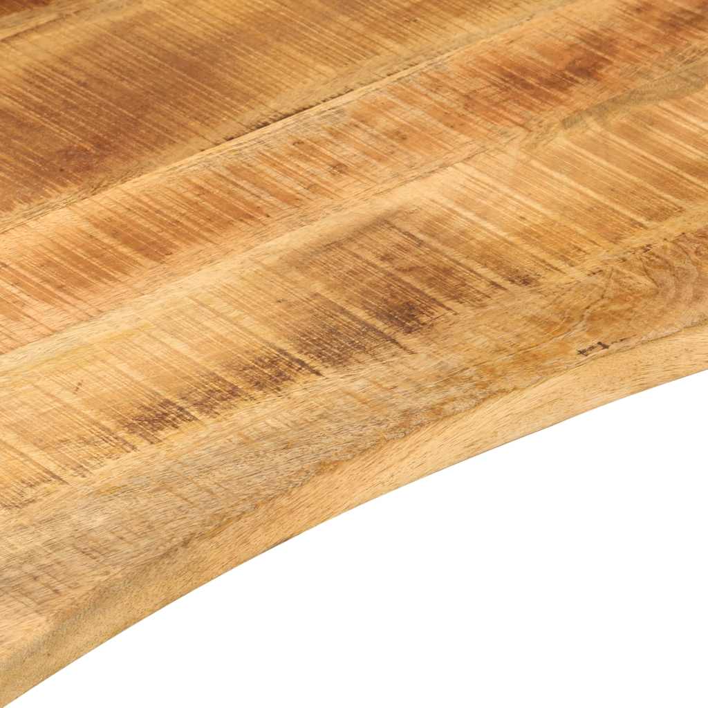 Ploča za radni stol zaobljena 110x60x2,5 cm od drva manga