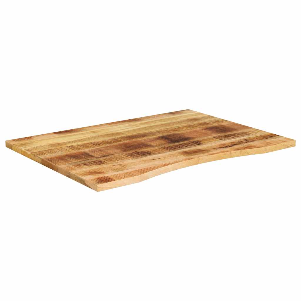 Ploča za radni stol zaobljena 100x80x2,5 cm od drva manga