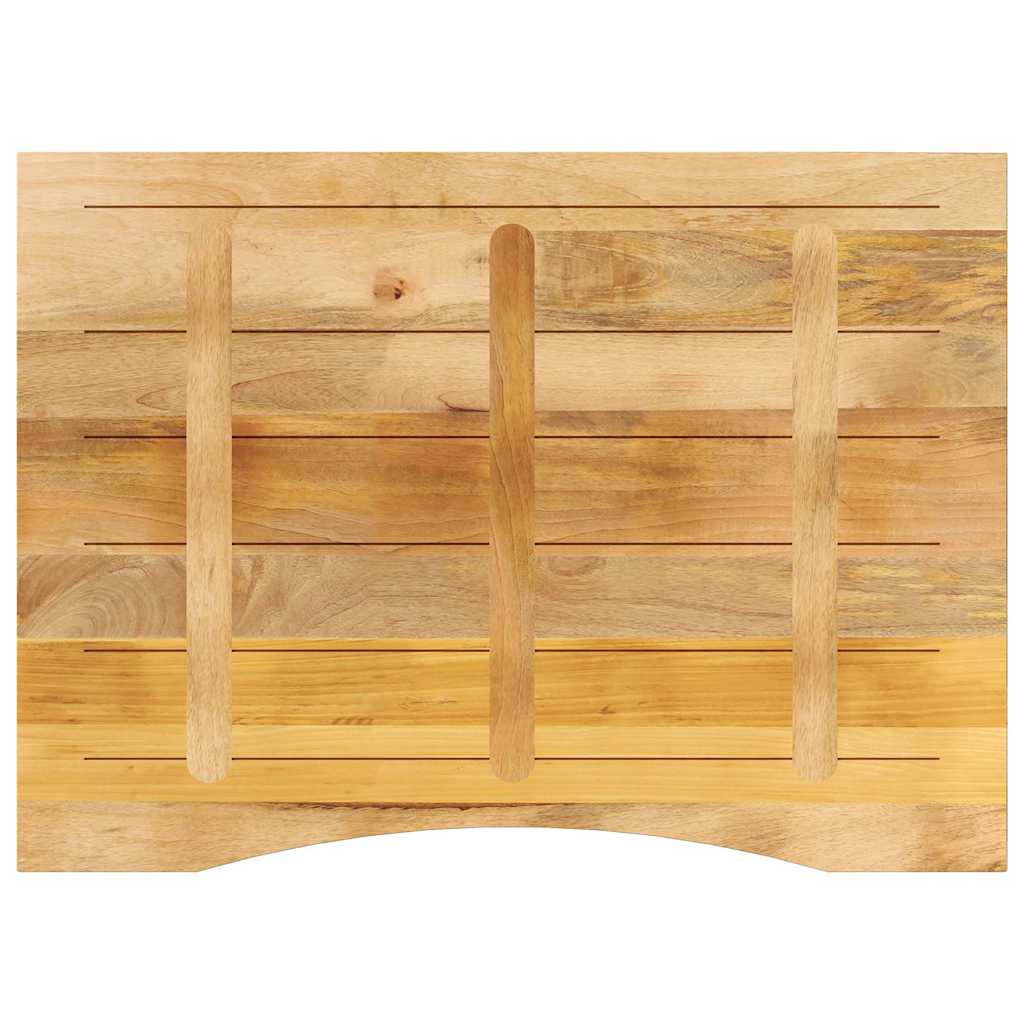 Ploča za radni stol zaobljena 110x80x2,5 cm od drva manga