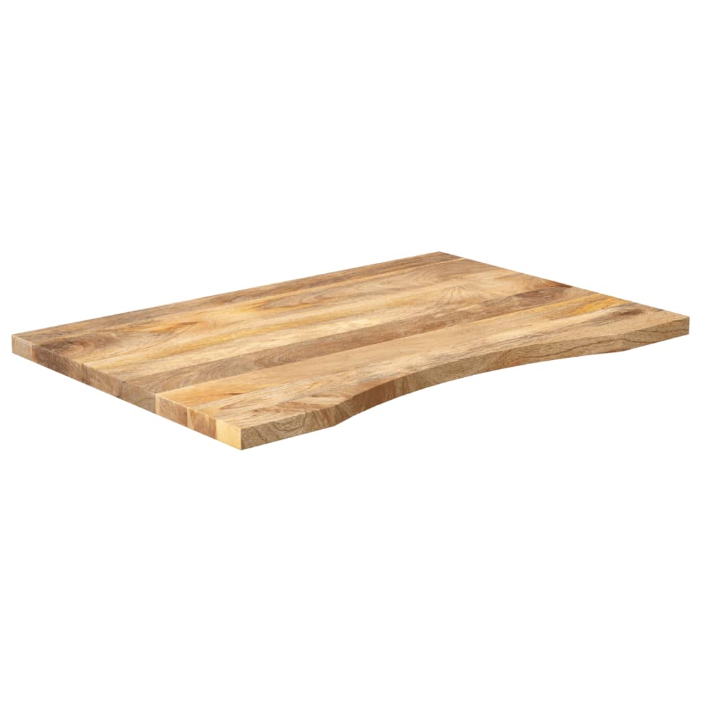 Ploča za radni stol zaobljena 100x50x2,5 cm od drva manga