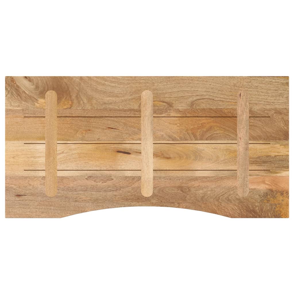 Ploča za radni stol zaobljena 110x50x2,5 cm od drva manga