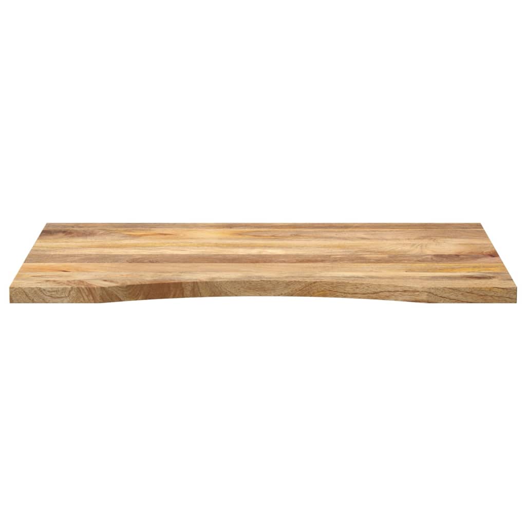 Ploča za radni stol zaobljena 90x60x2,5 cm od drva manga