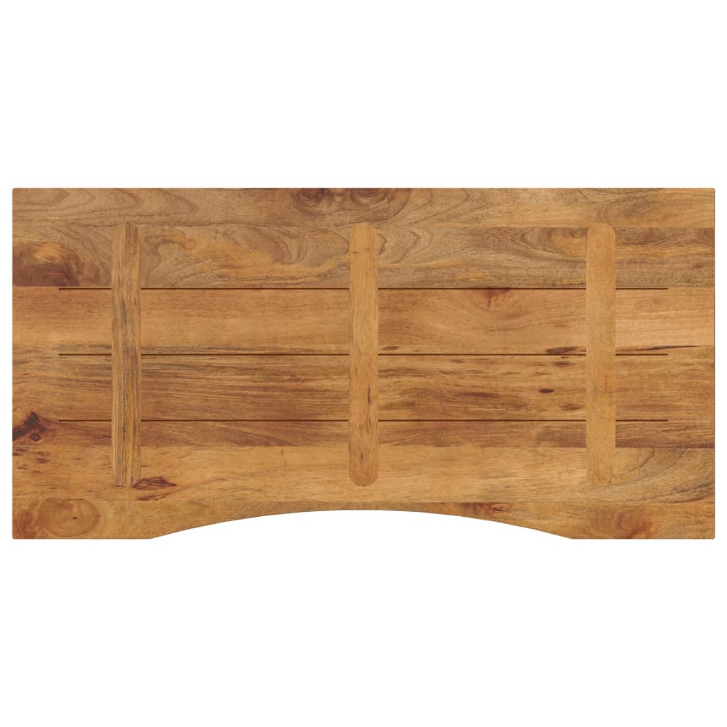 Ploča za radni stol zaobljena 110x60x2,5 cm od drva manga