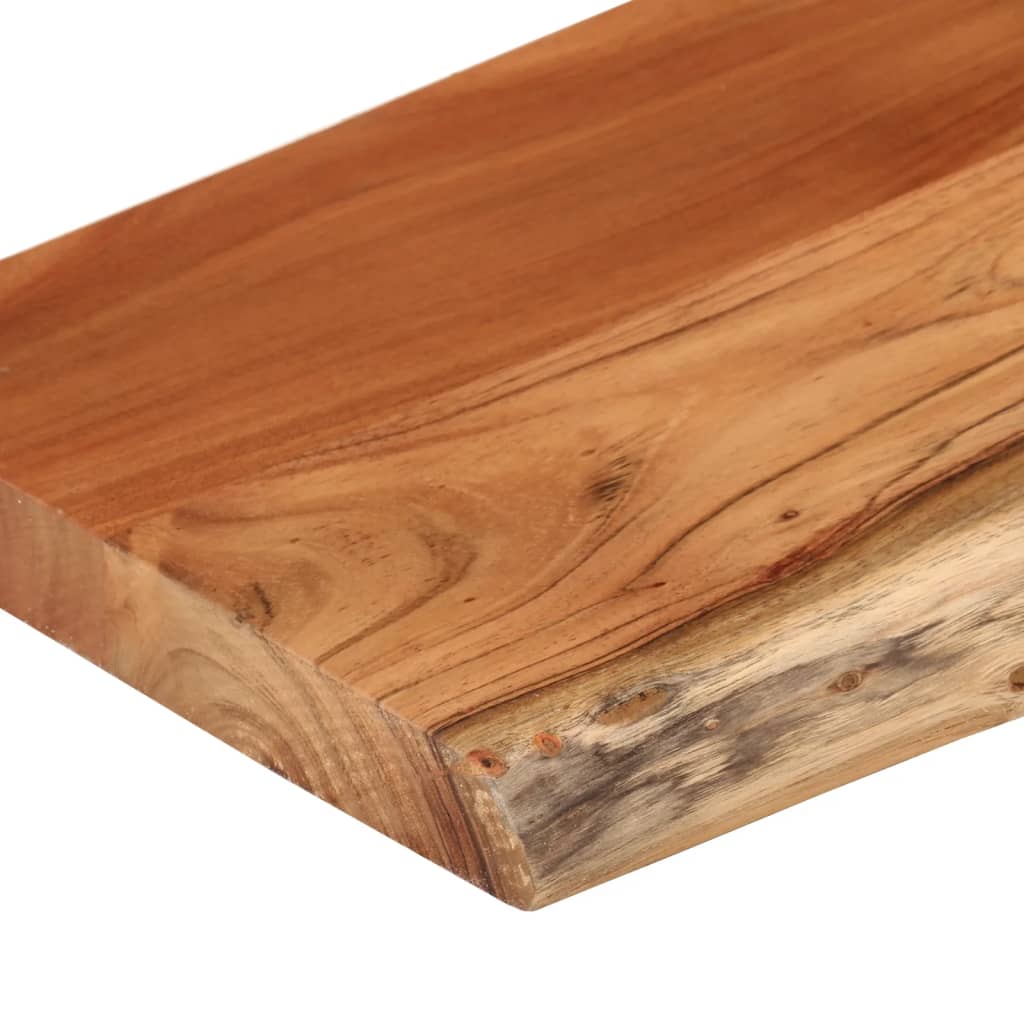 Zidna polica 50x20x2,5 cm pravokutna bagremovo drvo živi rub
