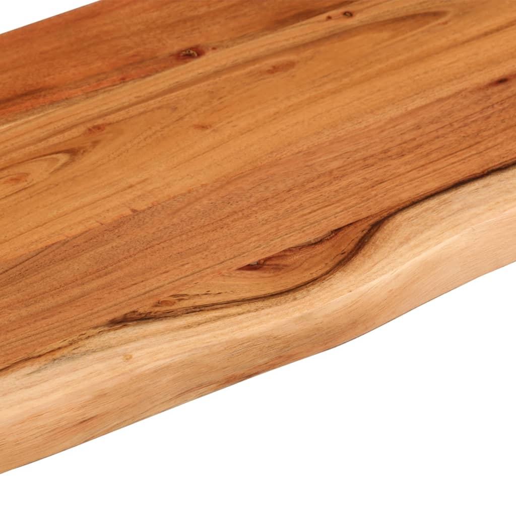 Zidna polica 70x20x2,5 cm pravokutna bagremovo drvo živi rub