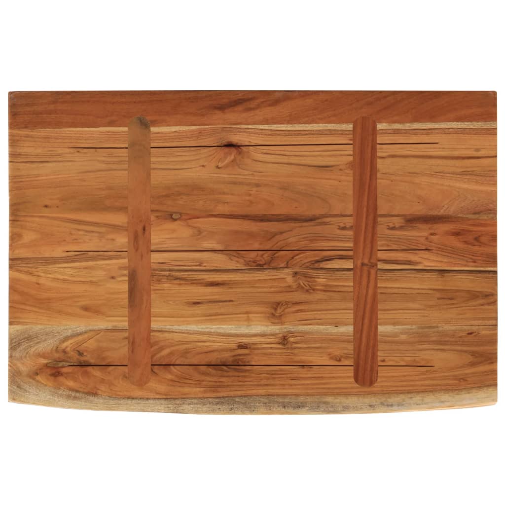 Zidna polica 50x30x2,5 cm pravokutna bagremovo drvo živi rub