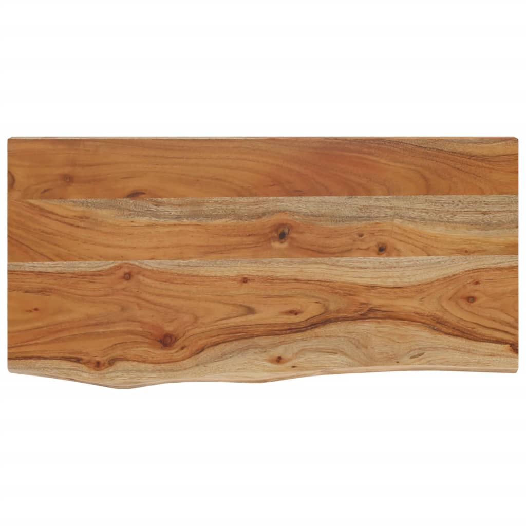 Zidna polica 60x30x2,5 cm pravokutna bagremovo drvo živi rub