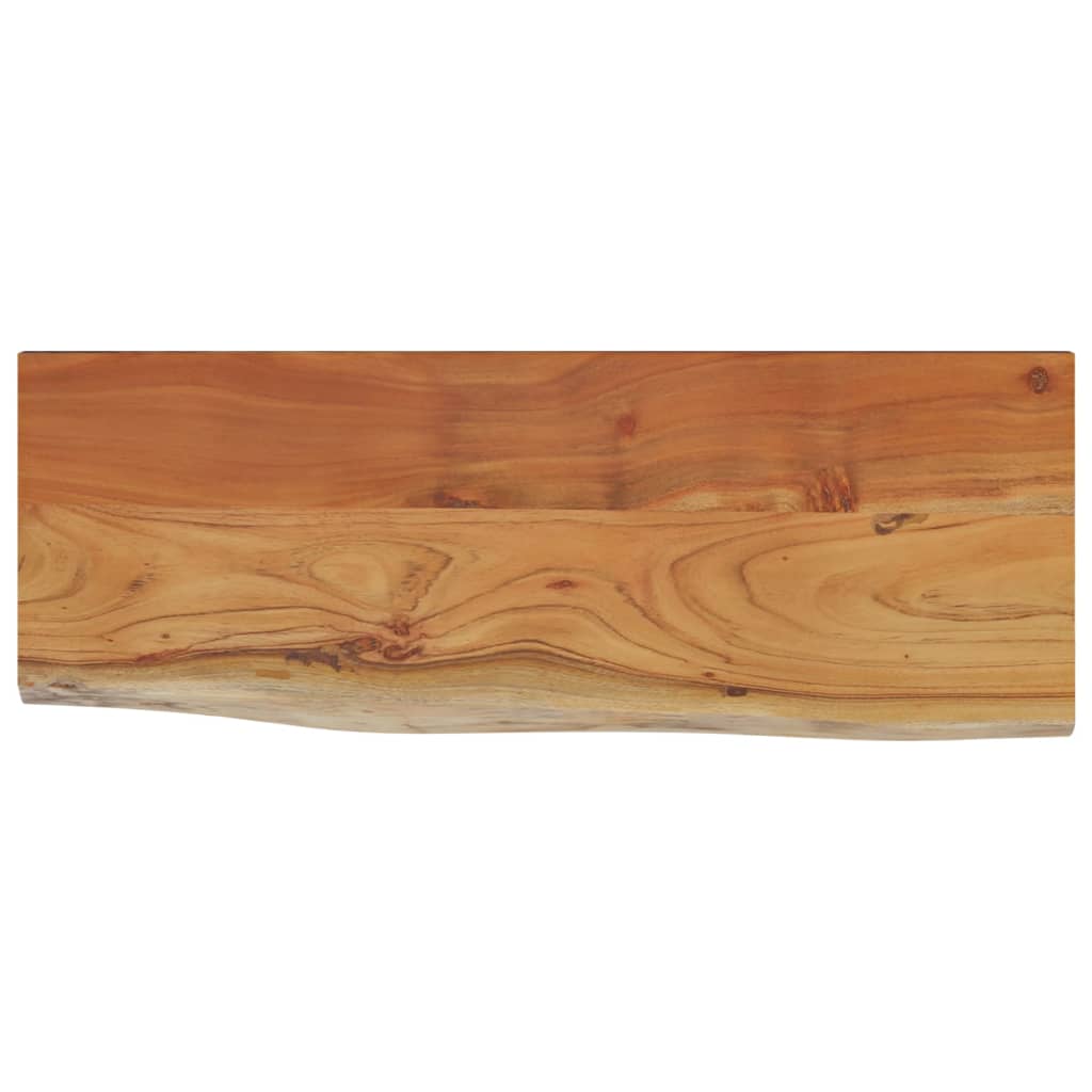 Zidna polica 80x30x2,5 cm pravokutna bagremovo drvo živi rub