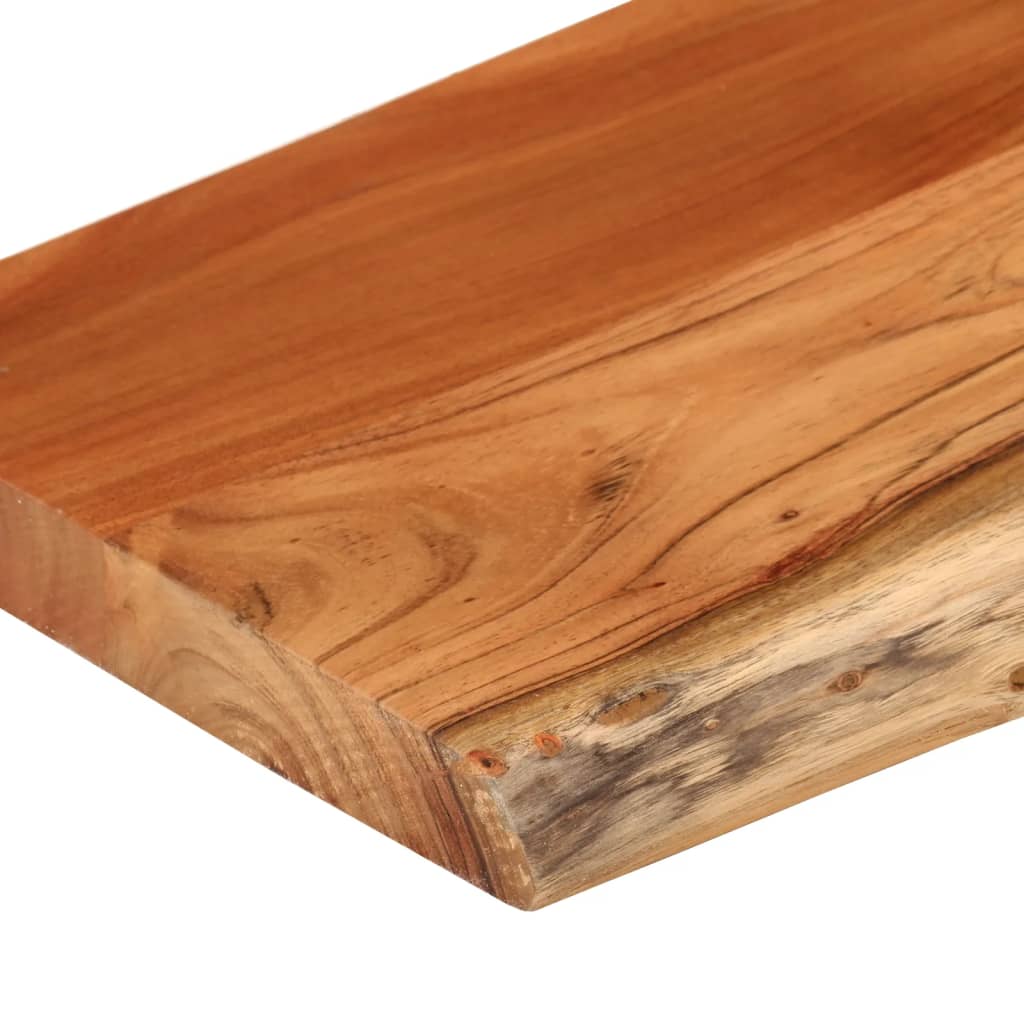 Zidna polica 120x30x2,5 cm pravokutna bagremovo drvo živi rub