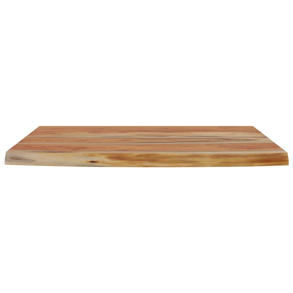 Zidna polica 70x40x2,5 cm pravokutna bagremovo drvo živi rub