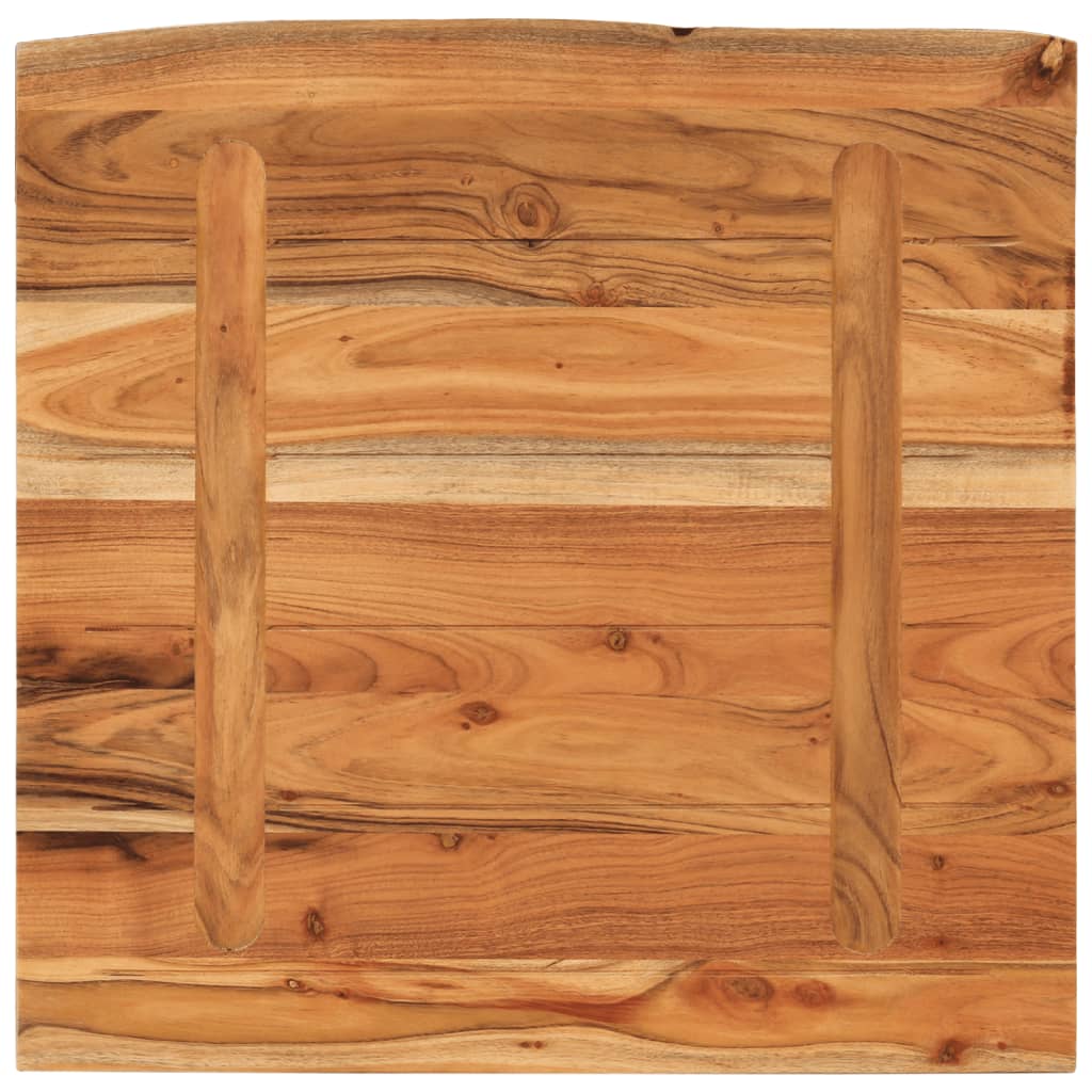 Kupaonska radna ploča 60x60x2,5 cm četvrtasta od drva bagrema