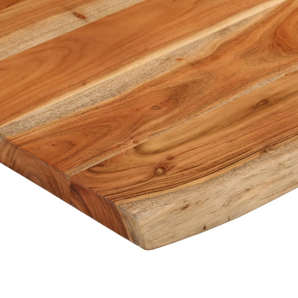 Kupaonska radna ploča 70x60x2,5 cm pravokutna od drva bagrema