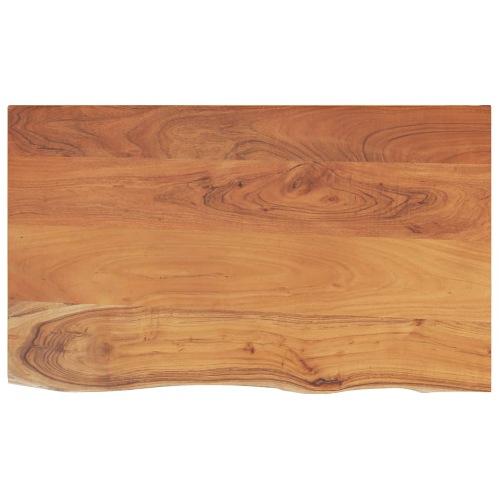 Kupaonska radna ploča 100x60x2,5 cm pravokutna od drva bagrema