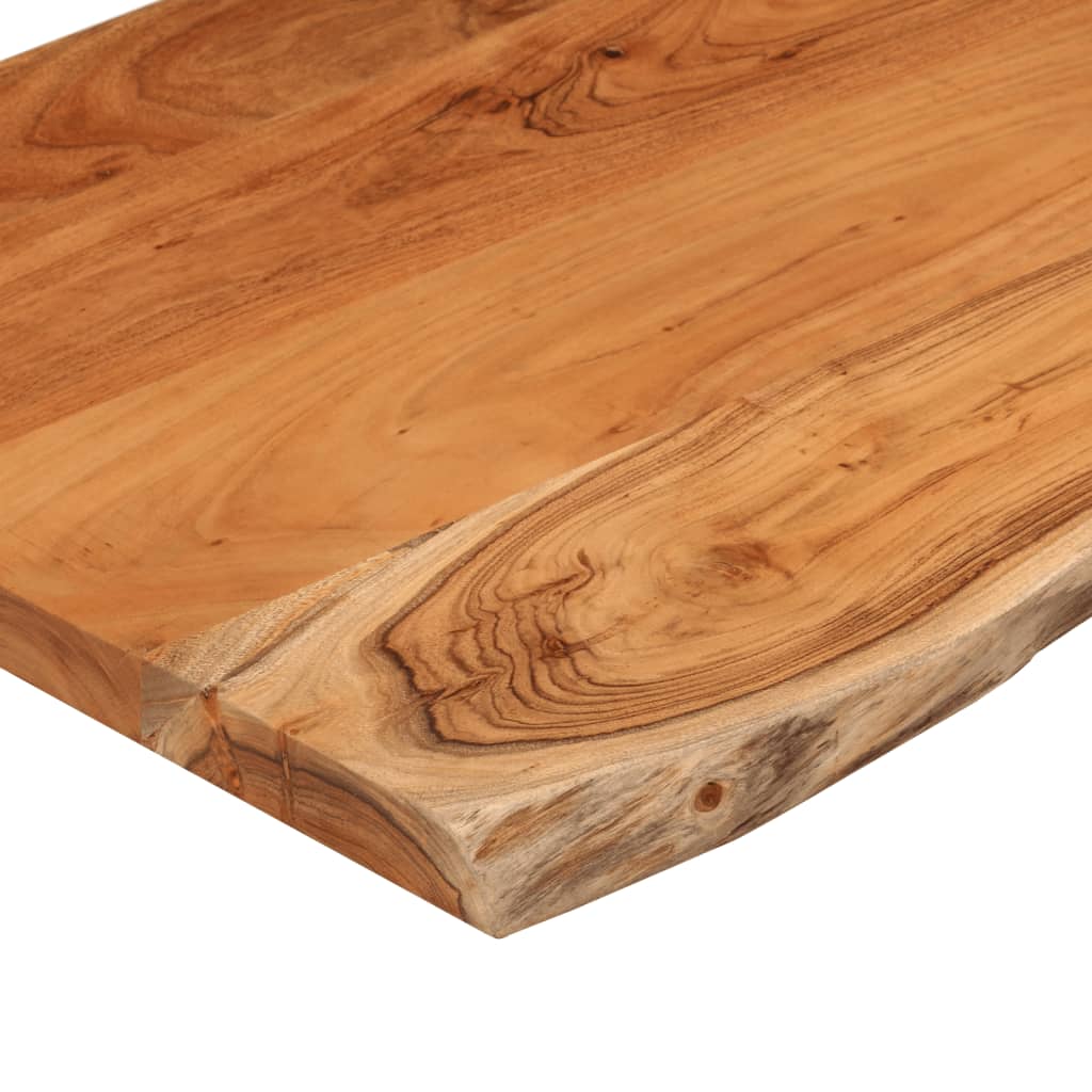 Kupaonska radna ploča 100x60x2,5 cm pravokutna od drva bagrema