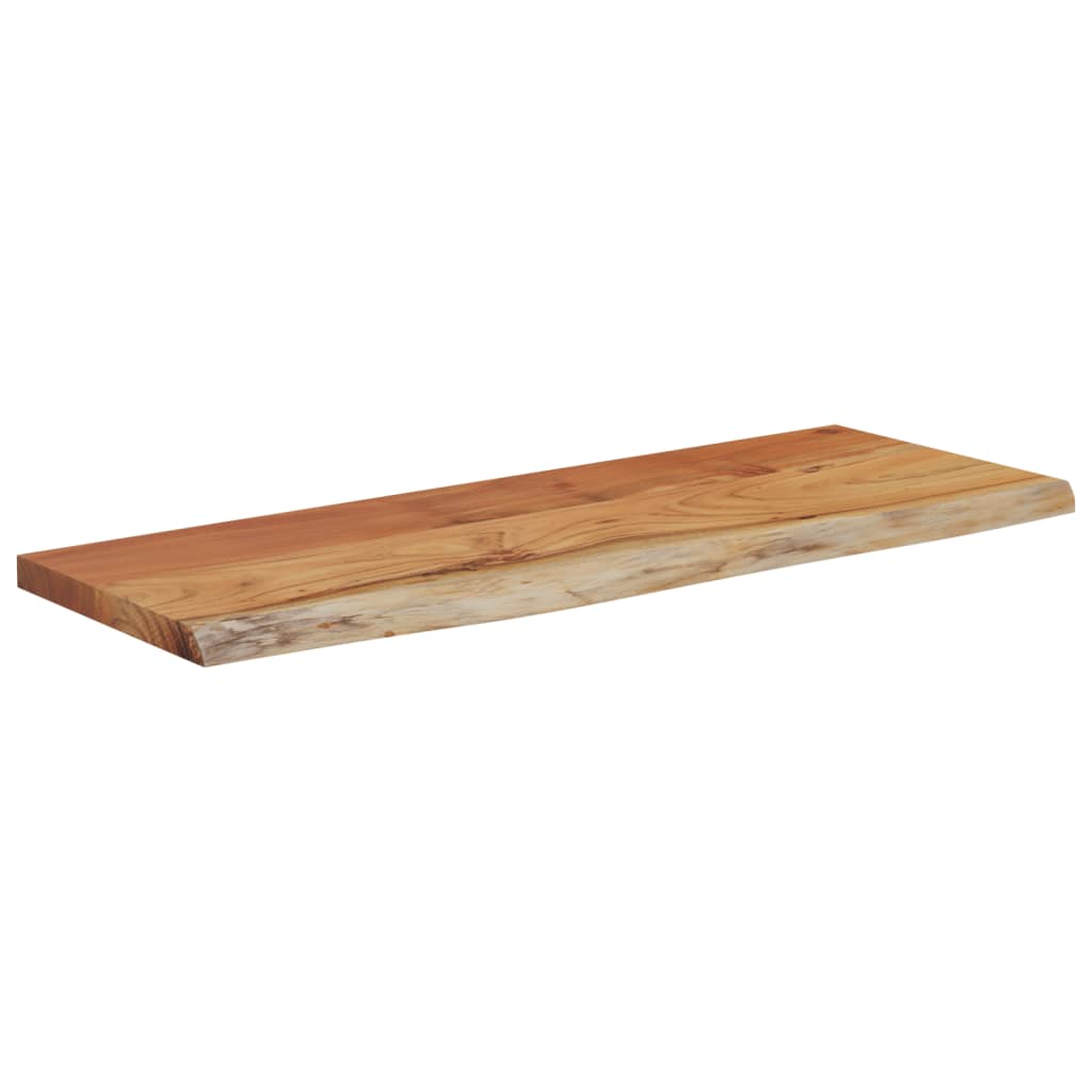 Zidna polica 50x20x3,8 cm pravokutna bagremovo drvo živi rub