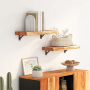 Zidna polica 60x20x3,8 cm pravokutna bagremovo drvo živi rub