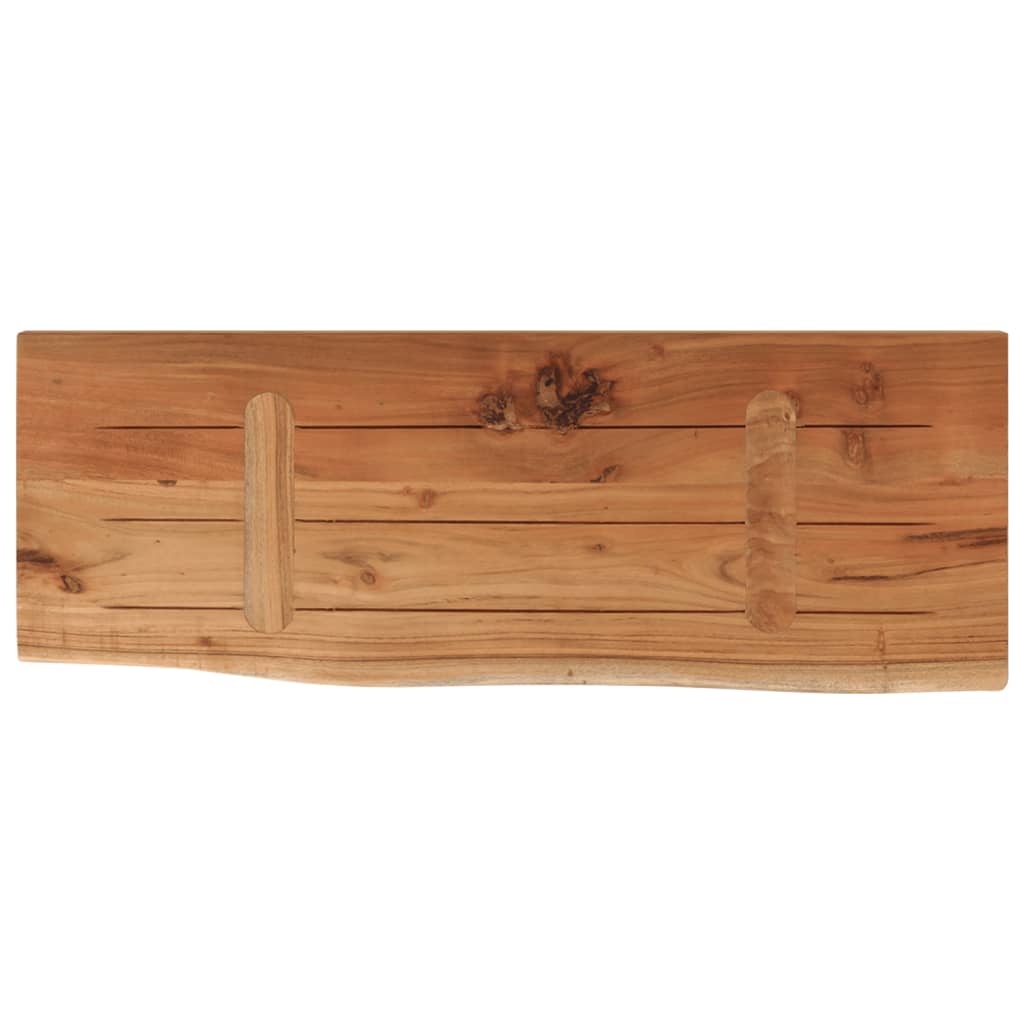 Zidna polica 80x30x3,8 cm pravokutna bagremovo drvo živi rub