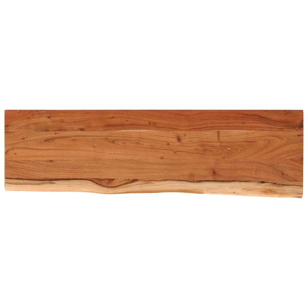 Zidna polica 110x30x3,8 cm pravokutna bagremovo drvo živi rub