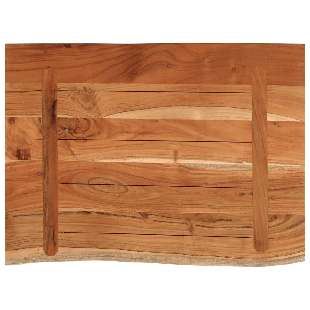 Kupaonska radna ploča 70x60x3,8 cm pravokutna od drva bagrema