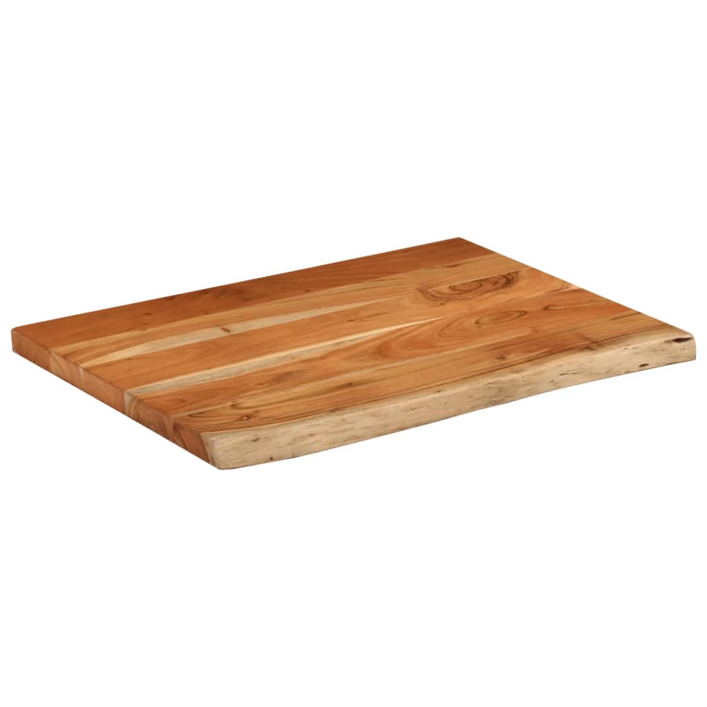 Kupaonska radna ploča 80x60x3,8 cm pravokutna od drva bagrema