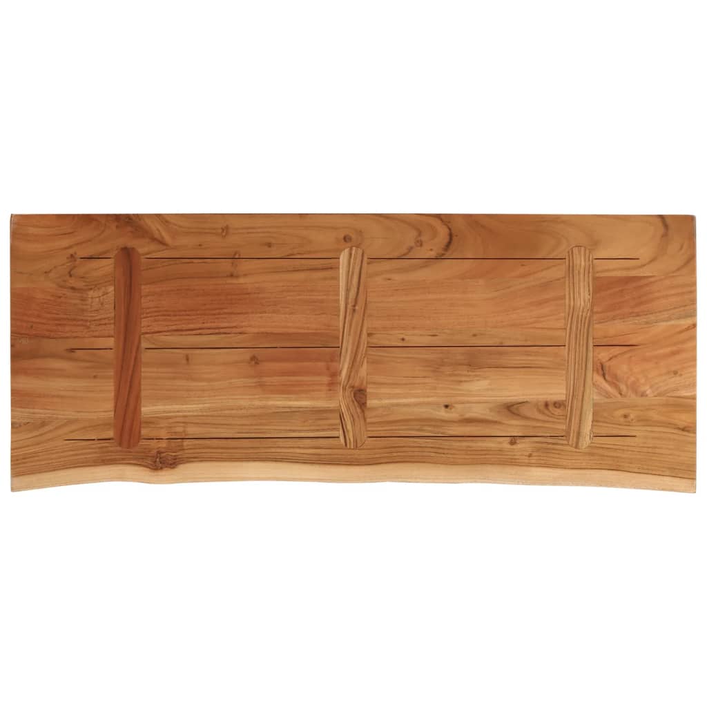 Kupaonska radna ploča 140x60x3,8 cm pravokutna od drva bagrema