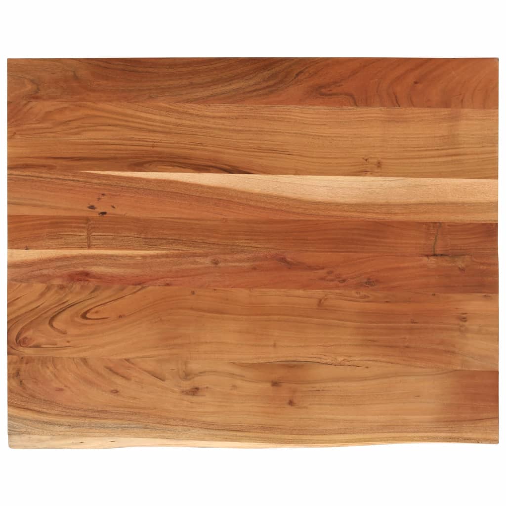 Stolna ploča 100x80x3,8 cm pravokutna bagremovo drvo živi rub