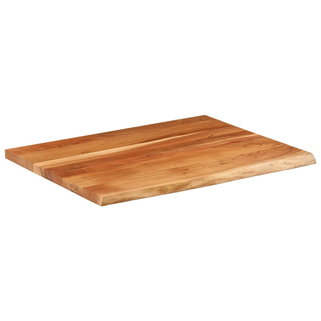 Stolna ploča 100x80x3,8 cm pravokutna bagremovo drvo živi rub
