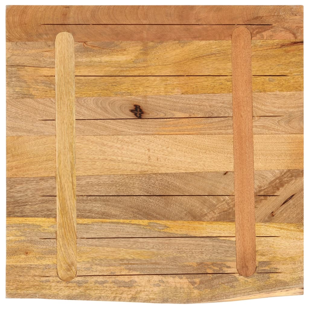 Stolna ploča 60 x 60 x 2,5 cm masivno drvo manga sa živim rubom