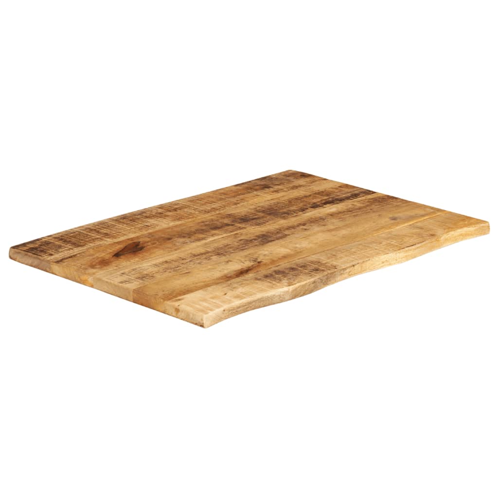 Stolna ploča 90 x 60 x 2,5 cm masivno drvo manga sa živim rubom