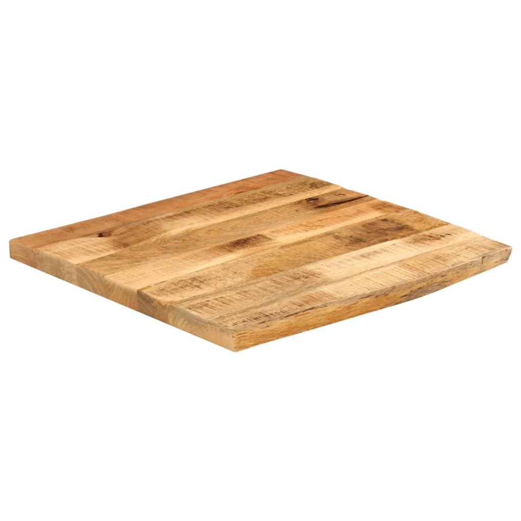 Stolna ploča 80 x 80 x 2,5 cm masivno drvo manga sa živim rubom
