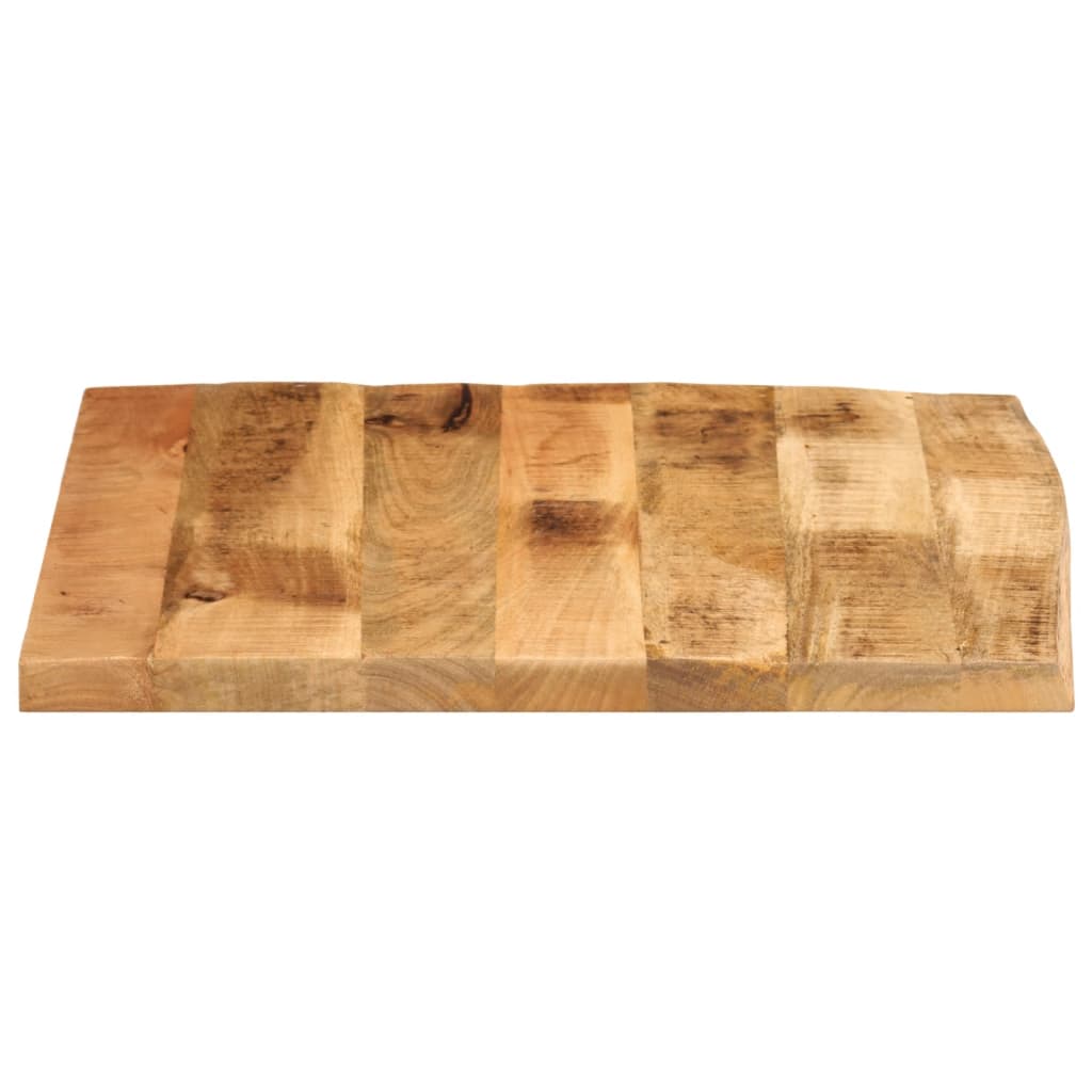 Stolna ploča 80 x 80 x 2,5 cm masivno drvo manga sa živim rubom