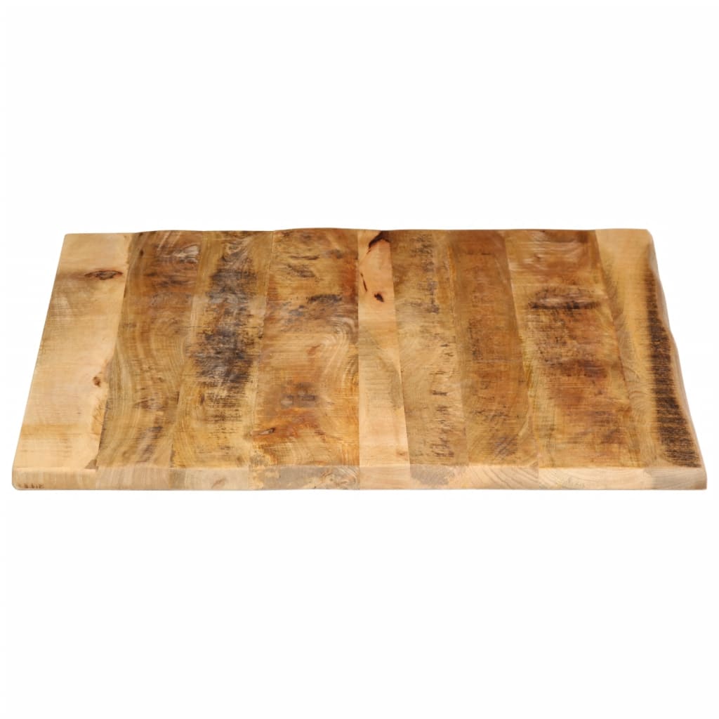 Stolna ploča 90 x 80 x 2,5 cm masivno drvo manga sa živim rubom