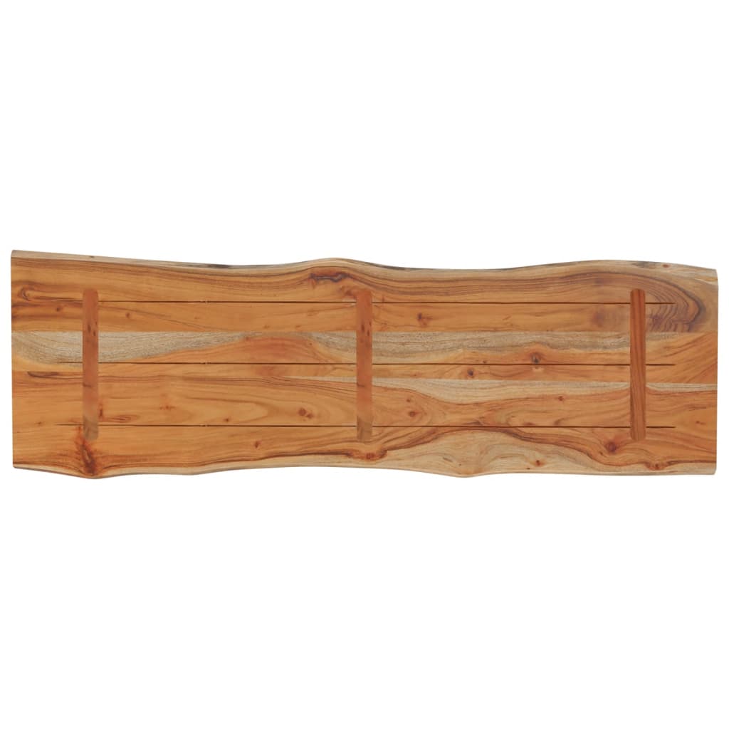 Stolna ploča 120x40x2,5 cm pravokutna bagremovo drvo živi rub