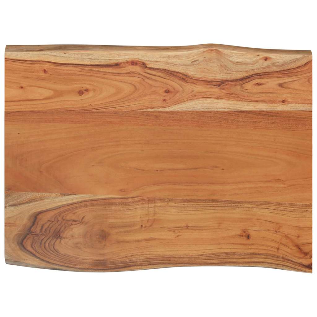 Stolna ploča 80x60x2,5 cm pravokutna bagremovo drvo živi rub