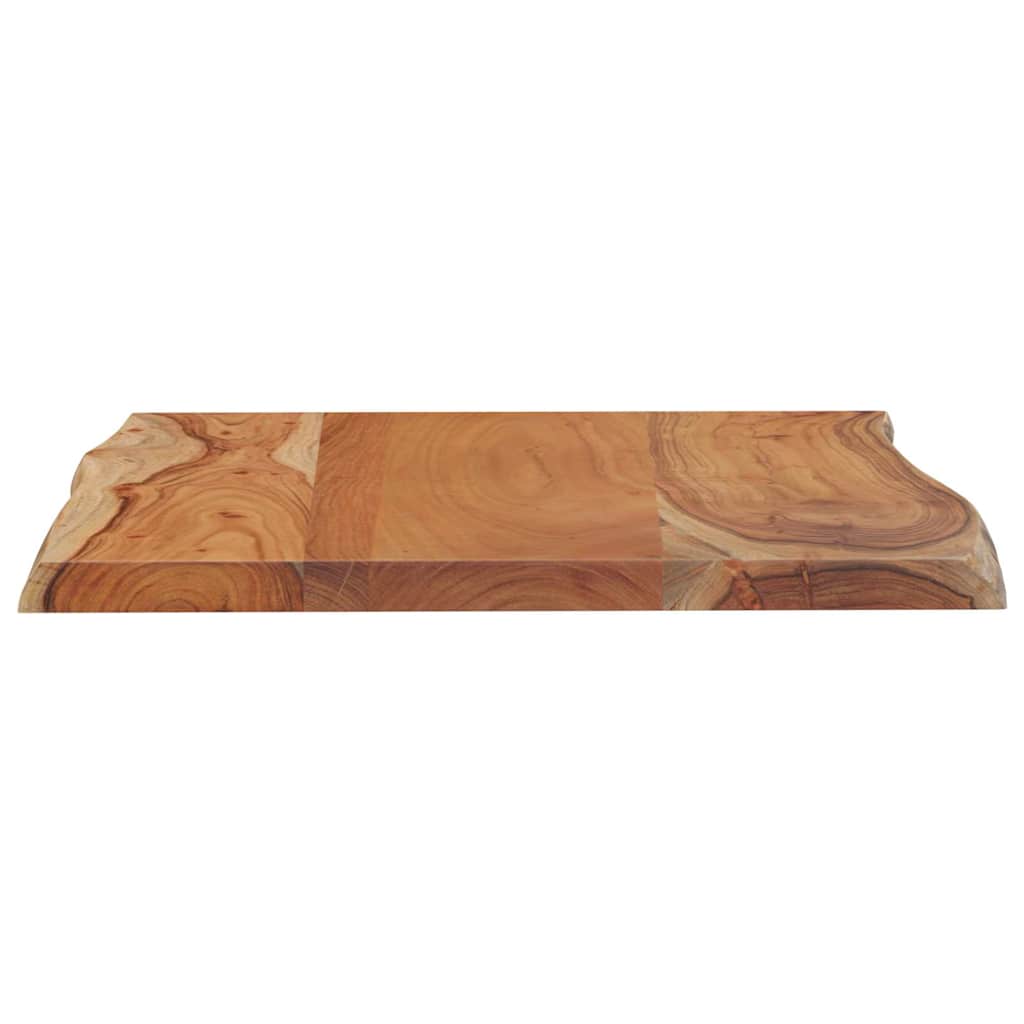 Stolna ploča 80x60x2,5 cm pravokutna bagremovo drvo živi rub